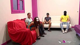 old spanish friends and couples unleash in wild fakings orgy swap