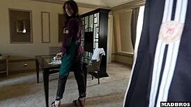 Italian Cook Takes Hard Anal DP Double Fuck To Keep Job