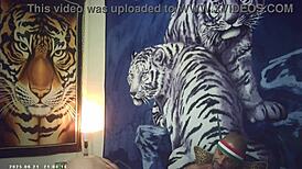 Behind scenes asian babe glasses nerd sucks brunette italian huge cock pound machine backstage