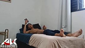 Stepmom's Ass Sandwich Delights Stepson Before Anal Ride!