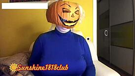 happy halloween pervs!! my big boobs pumpkin cam 10/31