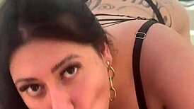 bratty chubby latina teen blows huge cock till quick cum in one minute flat