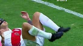 sexy colombian soccer babes peruvian style tease in tight sport uniforms