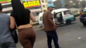 peruvian nalgona shakes her fat ass