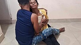 girl's tiny 18+ pussy stretches wide around huge cock while her big ass jiggles in doggystyle anal