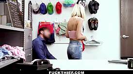 shoplifter teen gets full body search fucked hard in garage 🚔🍑