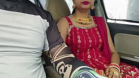 cute desi bhabhi deepthroats huge cock in car then rides outdoor public 🔥🍆 risky af