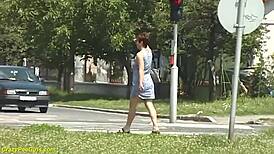 Redhead BBW Milf's Outdoor Public Peeing Fetish Exposed