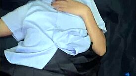 petite asian fucked in school uniform by white stranger facial