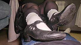 Dominant Curvy Redhead Goddess Footjobs Hard Boner With Feet Mouth Hands