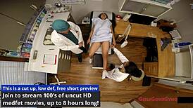 Tampa University Entrance Physical Lilly Hall Nurse Latex Gloves Spreading Ass Tits