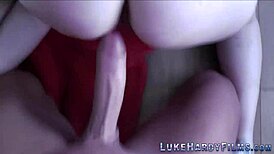 Costumed Brits Skinny FFM Threesome Suck Tug Monster Cocks Hard