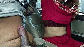 cute desi bhabhi deepthroats huge cock in car then rides outdoor public 🔥🍆 risky af