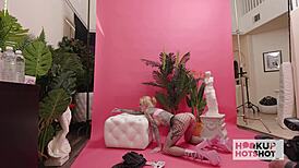 bts sasha beart's huge natural tits milked sloppy by bryan gozzling backstage