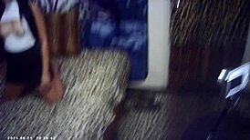 Behind scenes asian babe glasses nerd sucks brunette italian huge cock pound machine backstage