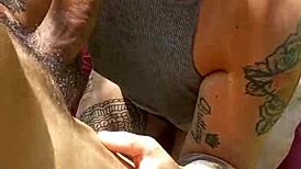 Blonde homemade amateurs big natural tits outdoor blowjob sucking papi lechita besitos