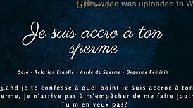 je suis tellement accro à ton sperme french joi 😍💦 cum for me now