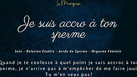 je suis tellement accro à ton sperme french joi 😍💦 cum for me now