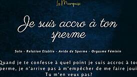 je suis tellement accro à ton sperme french joi 😍💦 cum for me now