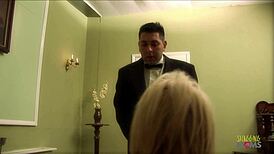 i called the servant for stockings help but she banged me hard instead