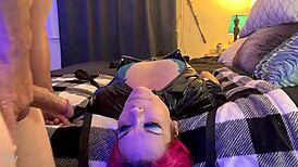 i feel hellish agony as deepthroat makes princess puke milk on face