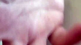 Daddy fingers tight pussy then fucks close-up with dirty talk