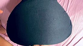 Amateur Doggystyle Cum on Huge Ass Dress