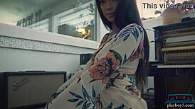 big booty ebony model harley dean strips lingerie and shakes ripped clothes off her fat ass