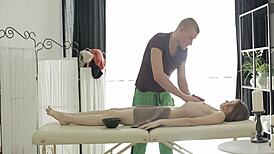 Subduing Beauty's Lascivious Needs with Rough Oiled Fuck and Suck