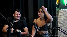 kaliente couple's hottest podcast prelims with bia hot tease lingerie and domination play