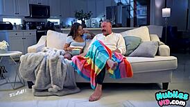 Family Girl's Free Smash Pass Ignites Stepdad Passion