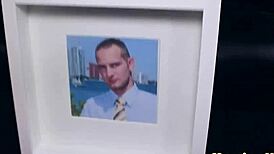 sybian shakes skylar harris's huge clit to squirting interracial bliss