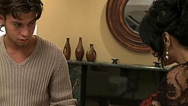 Romana Ryder spreads shaved pussy wide toys it to orgasm then begs for facial cumshot