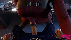 ADA WONG MONSTER HANDJOB ANIMATION CLOSEUP WITH LEON!