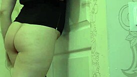 brunette in stockings dildos her juicy ass doggystyle to orgasm 😩🍑