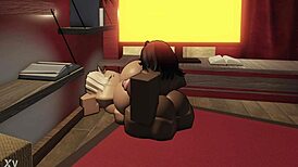 Huge black cock rams deep into tight pussy splitting her wide open apartment style.