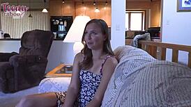 Nasty Stella Sedona Begs Seth to Creampie Her College Womb!