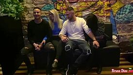 i couldn't resist after dinner devouring blonde brunette with husband motel orgy deepthroats kisses orgasms