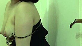 brunette in stockings dildos her juicy ass doggystyle to orgasm 😩🍑