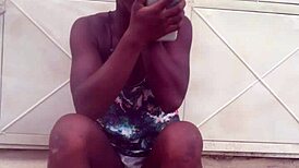 crazy bitch strips and twerks her naked ass like a total wild slut!