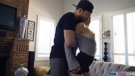 i'm the tight tattooed petite blonde getting my shaved pussy screwed so hard by monster cock