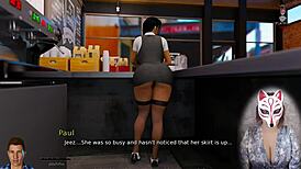 Anna's upskirt stockings tease big tits in exciting affection ep 2