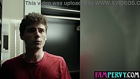 ellie tay's naughty checkup on her stepson's throbbing cock