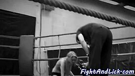 busty petite euro babe wrestles lesbian tits grinding close-up