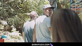 Blonde Temptress Whimpers as Thick Black Cock Stretches Her Eager Ass Deep Inside