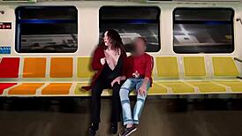 Wife Jerks Stranger On Train Hubby Films Thrill