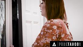 Innocent Teen Watches MILF Lauren Phillips Ride Dick Chibbles Sloppy