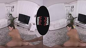 innocent wanks turn into taboo pranks on her shaved pussy