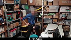 Suspect Aurora Winters Endures Hardcore Shoplifter Fuck Doggystyle Cowgirl Perp4k