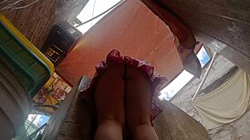 Naughty Brother-in-Law Secretly Films Latina Campesina Upskirt